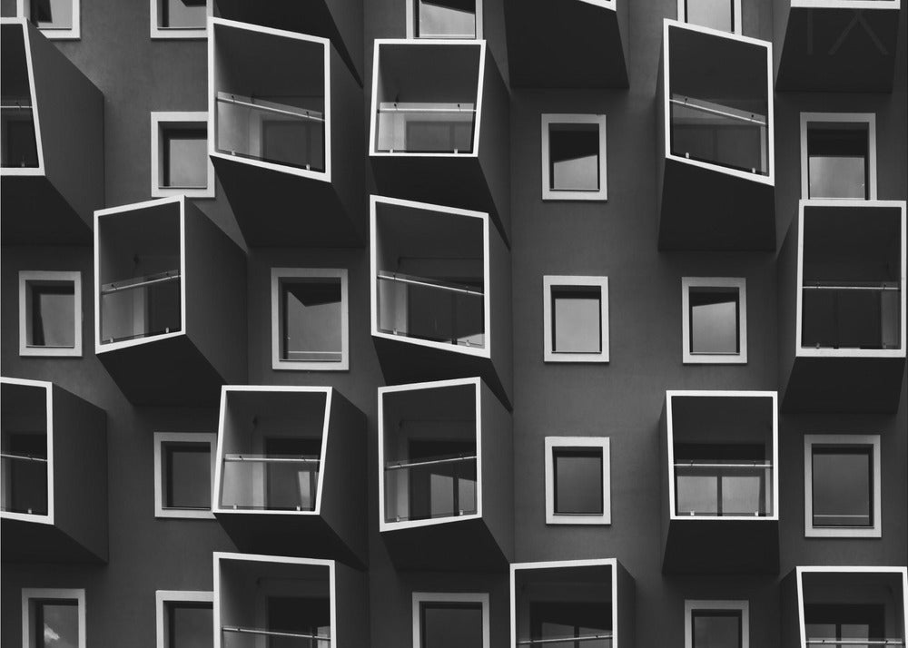 Życie w pudełkach | Fototapeta