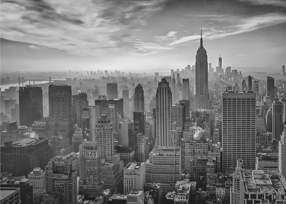 Ciudad Gótica Brumosa | Papel Pintado Fotográfico