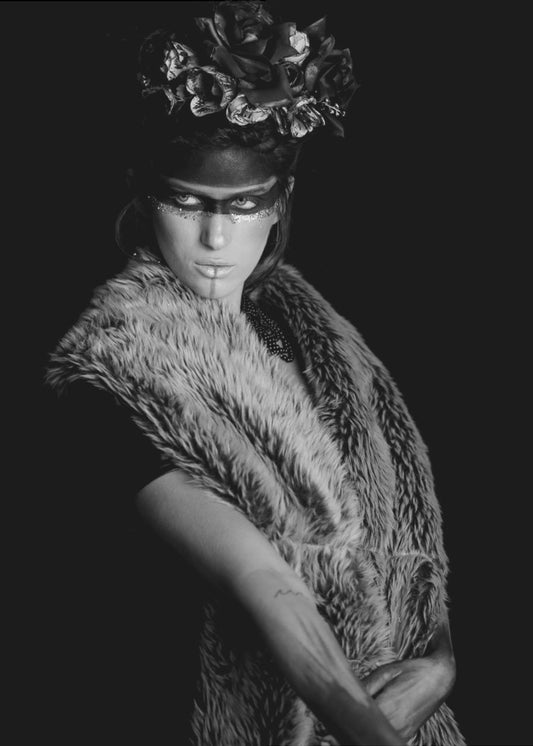 Retrato en blanco y negro | Impresiones en Lienzo