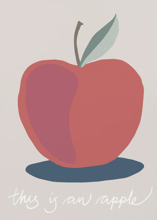 Das ist ein Apfel | Poster