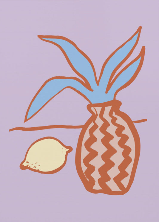 Flieder Zitrone | Poster - Kunstdruck