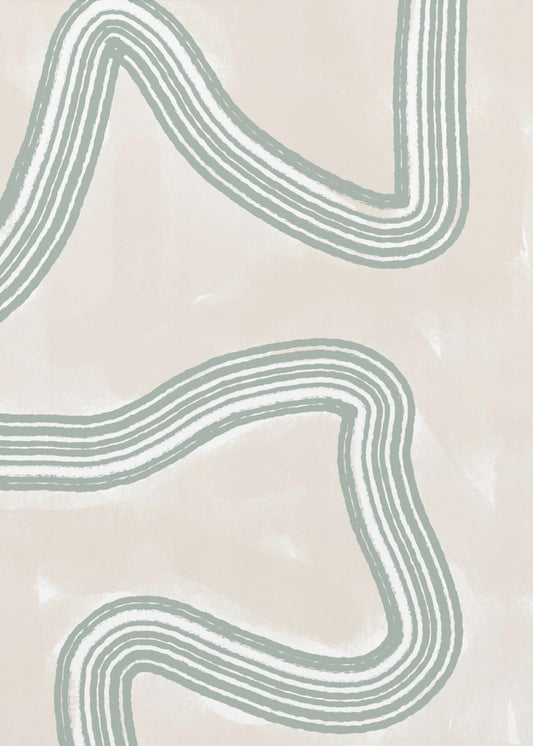 Geschwungene Ruhe | Poster - Kunstdruck