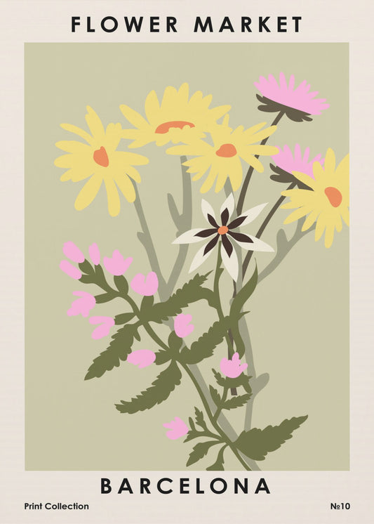 Blumenmarkt Barcelona | Leinwand-Bilder