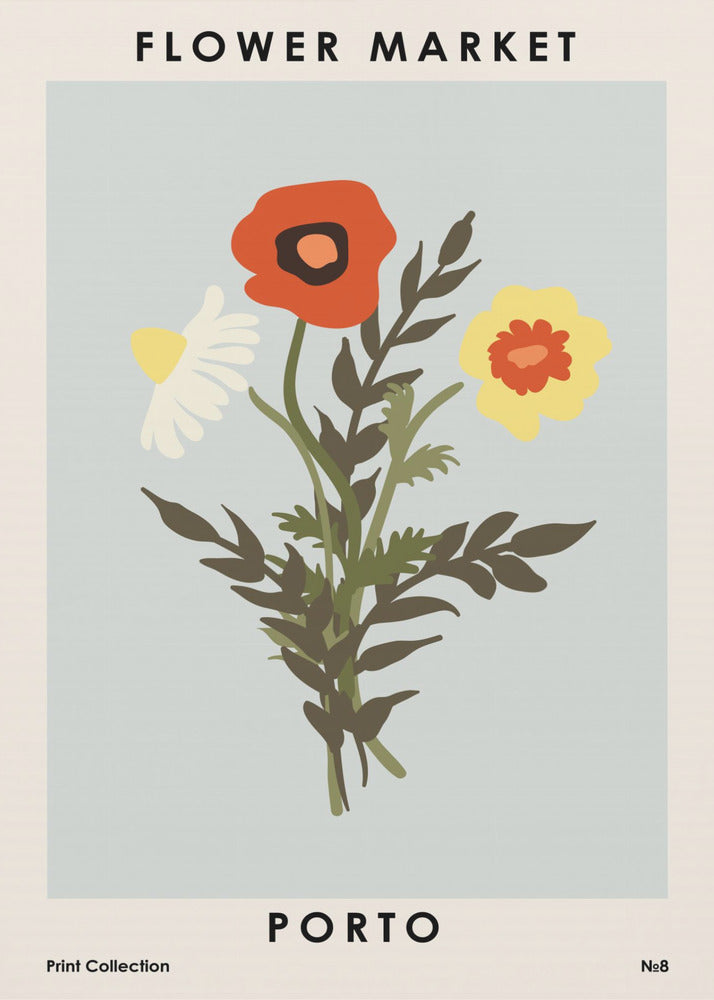 Kukkamarkkinat Portossa | Canvastaulut