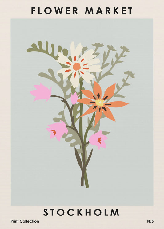 Blumenmarkt Stockholm | Leinwand-Bilder