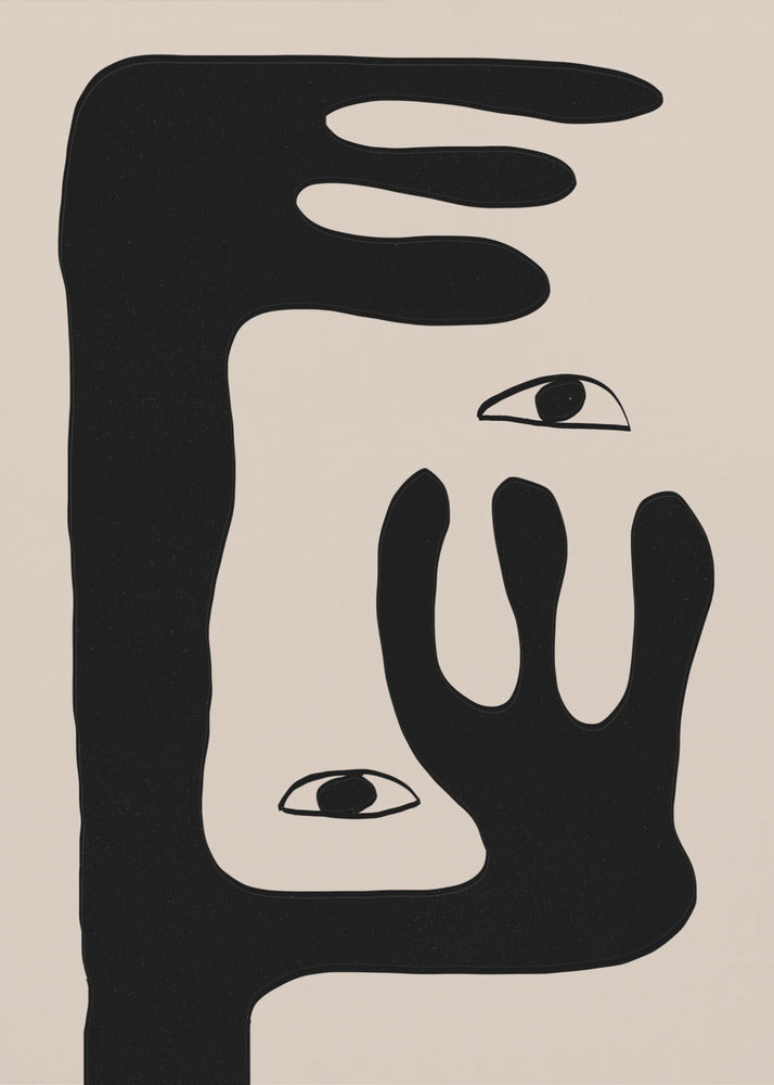 Abstrakt ansikte nr 2. | Canvas