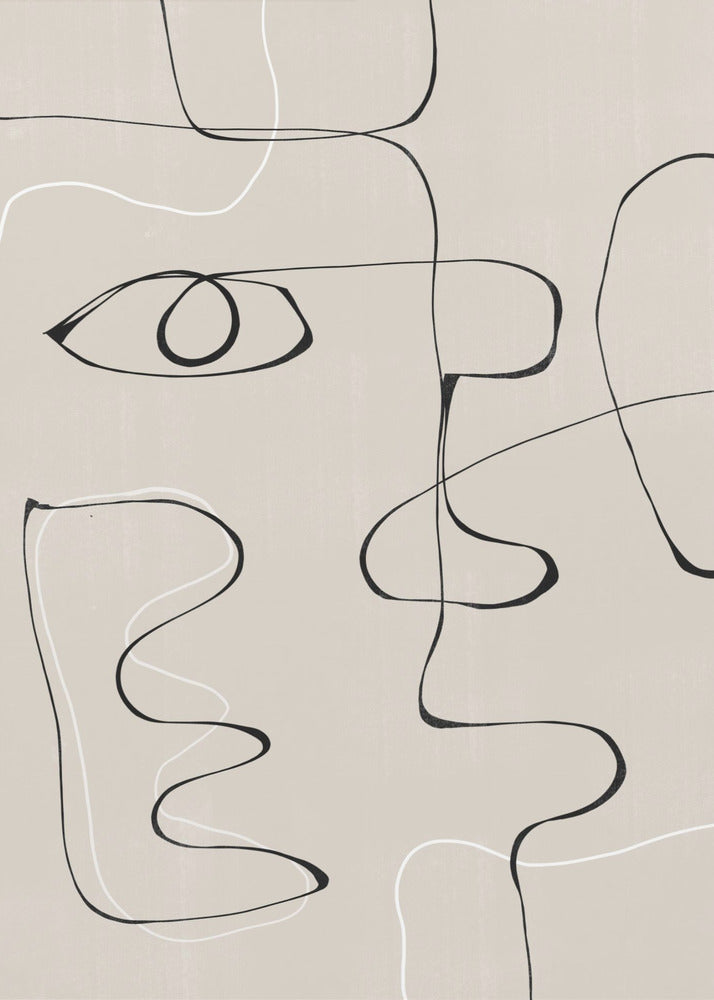 Visage abstrait n°2. | Tableaux sur Toile