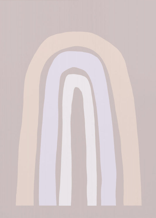 Soft Pastel Tones And Organic Shapes | Poster