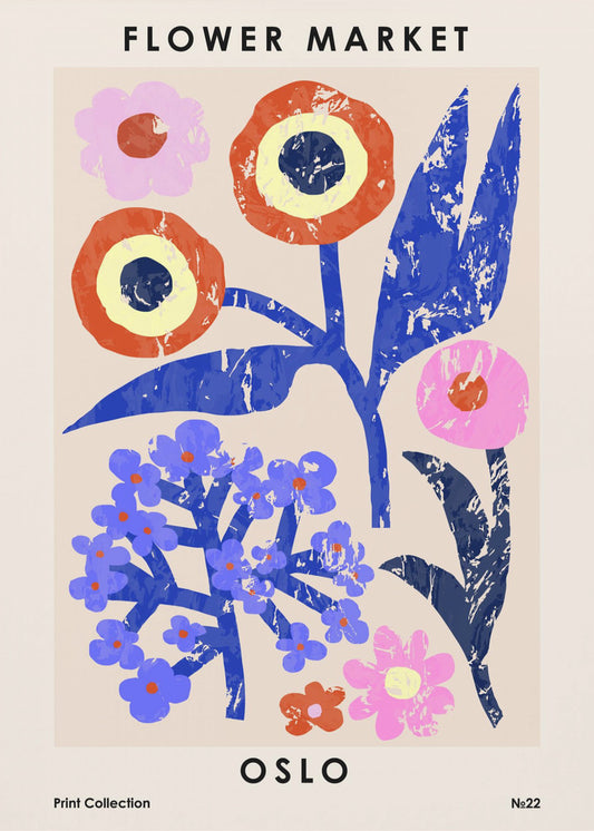 Kukkatori. Oslo | Canvastaulut