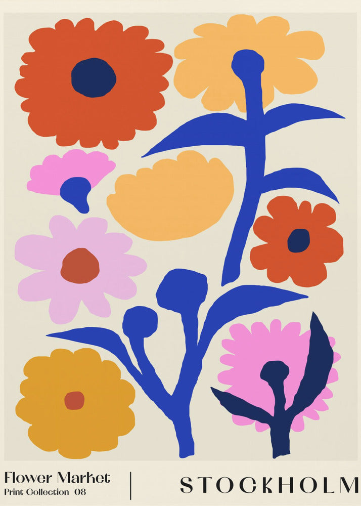 Blumenmarkt. Stockholm | Leinwand-Bilder
