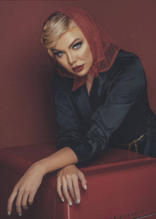 Roter Schal! | Leinwand-Bilder