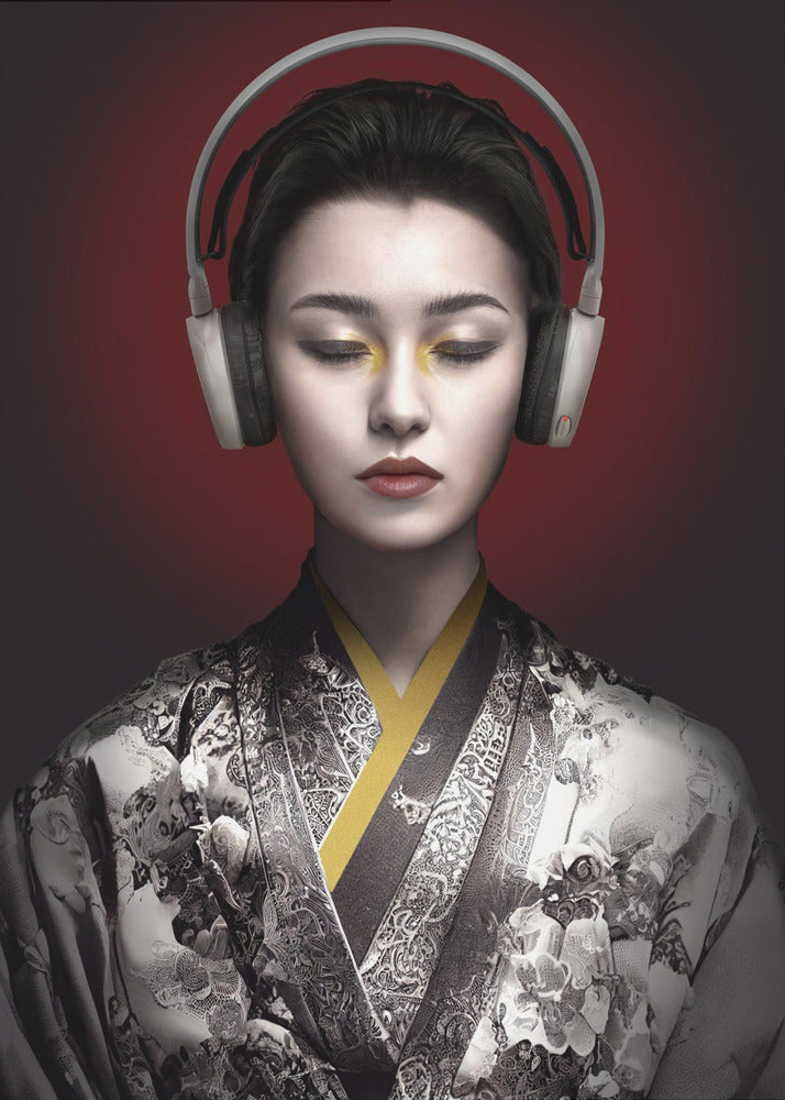 Sinfonía de geishas | Impresiones en Lienzo