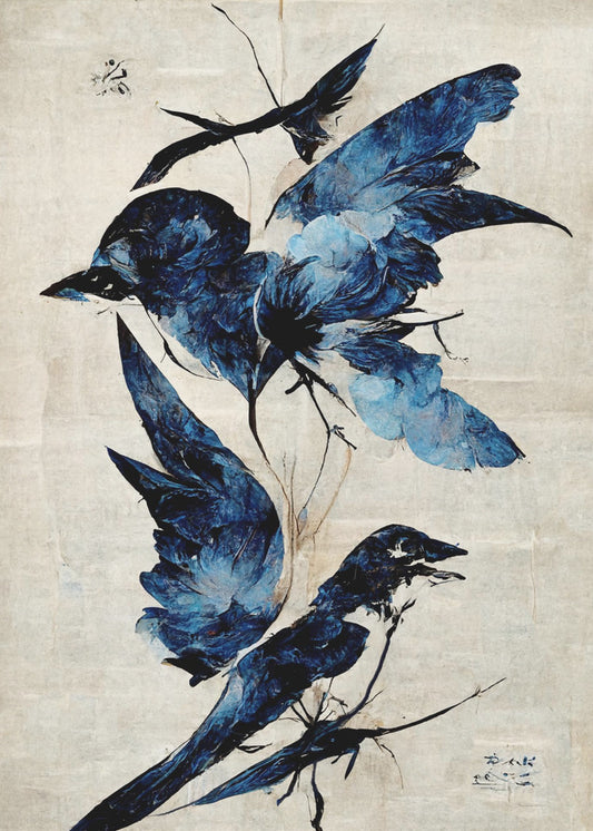 Azurblauer Flug | Poster