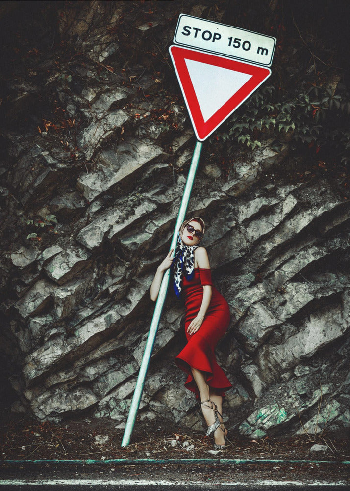 Alto al Elegancia Roja | Impresiones en Lienzo