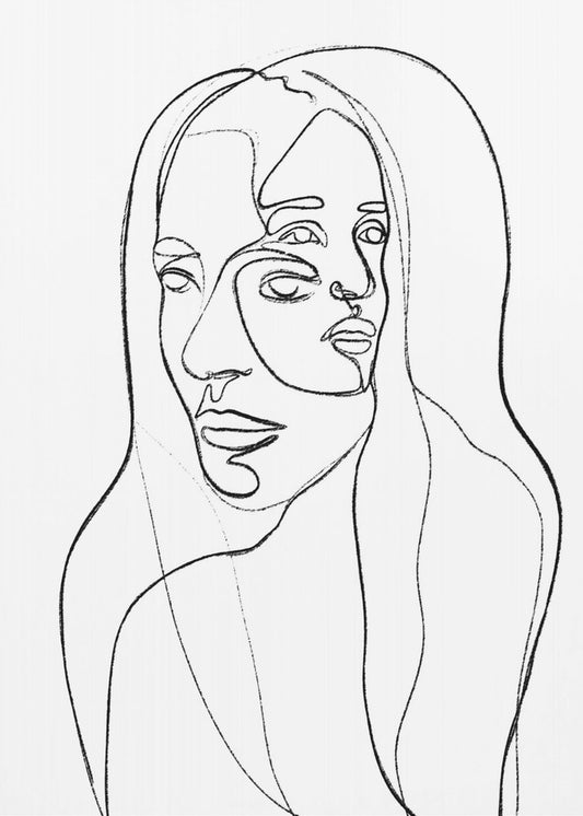 Reflexionen in Linien | Poster