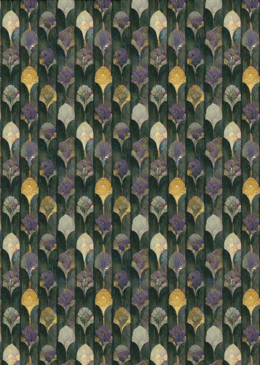 Verziertes Schnörkel-Poster