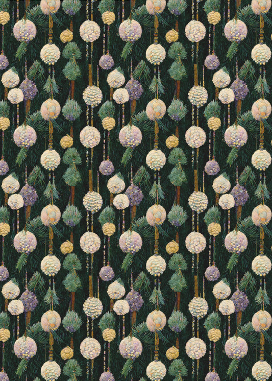 Festliche Kiefernornamente | Poster