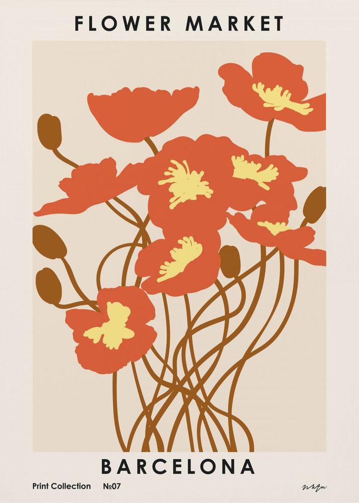 Blumenmarkt. Barcelona | Leinwand-Bilder