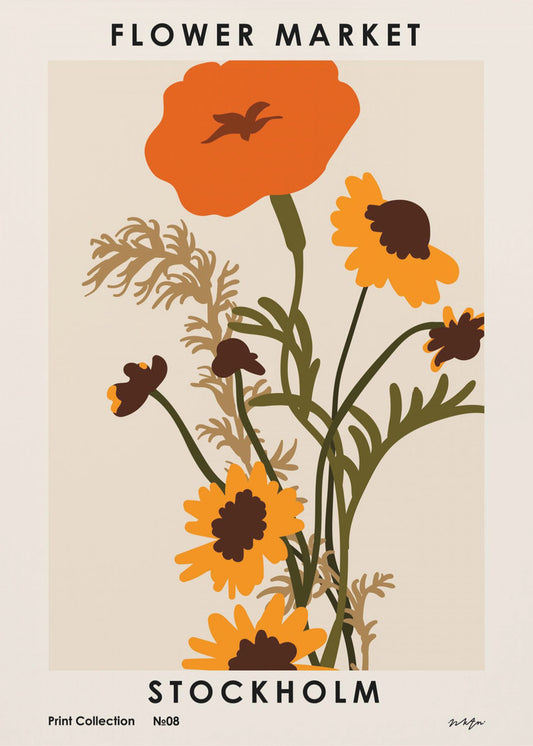 Blumenmarkt. Stockholm | Leinwand-Bilder