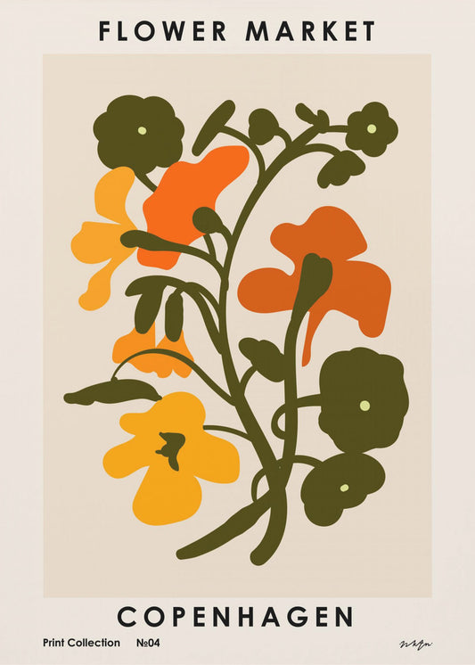 Blumenmarkt. Kopenhagen | Leinwand-Bilder