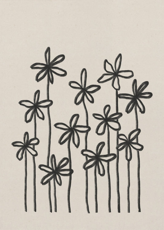 Ein Blumenfeld | Leinwand-Bilder