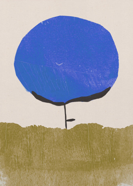 Blaue Blume | Leinwand-Bilder