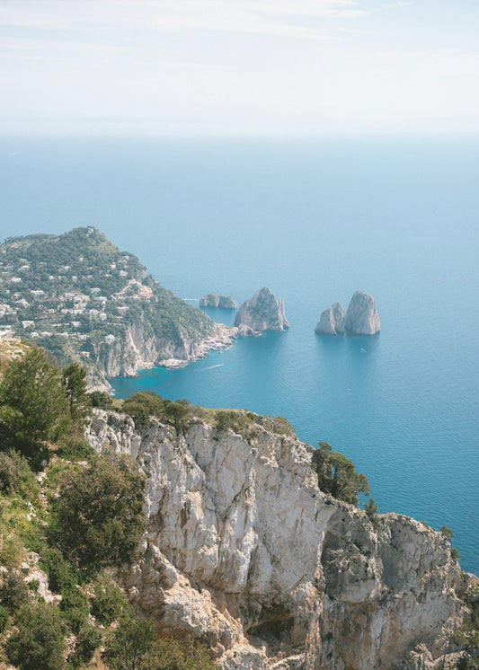 Küste von Capri, Italien | Leinwand
