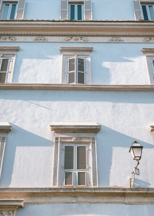 Blautöne von Rom – Italien-Reisefotografie || | Leinwand