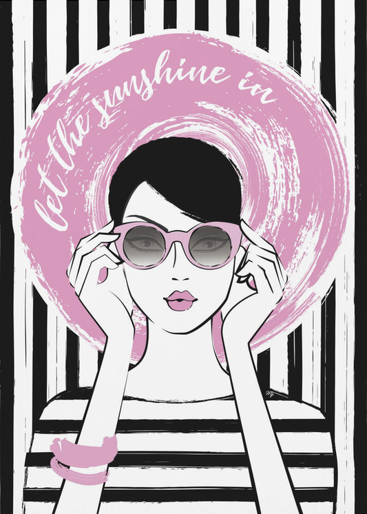 Pink Sunglasses Vibe | Canvas
