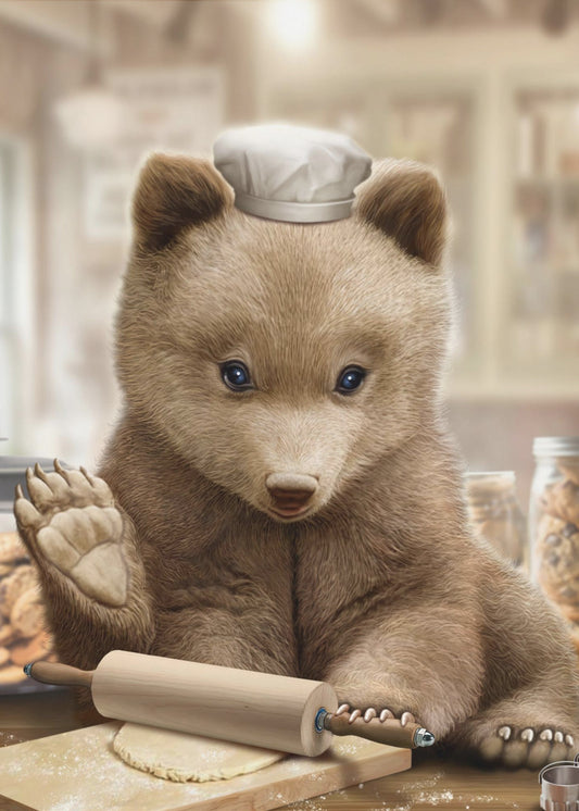 bear baking | Poster