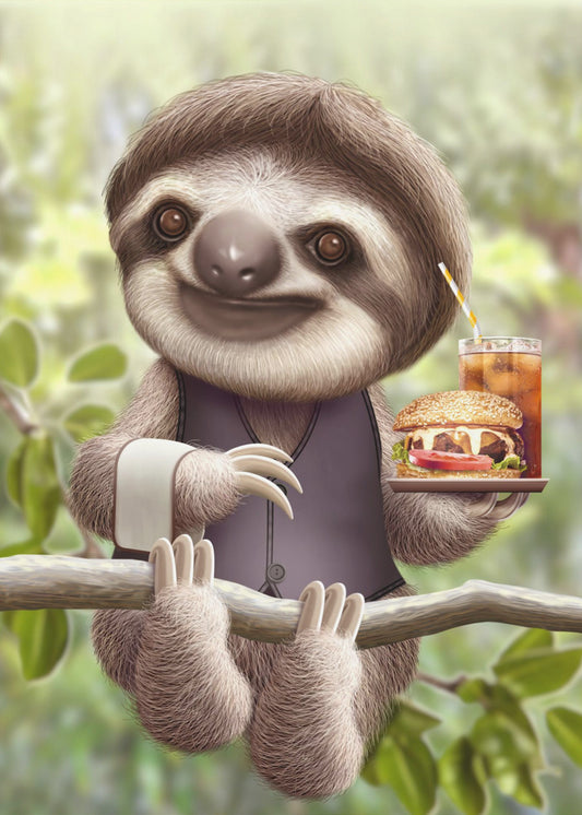 SLOTH ONTREE DELIVERY | Poster