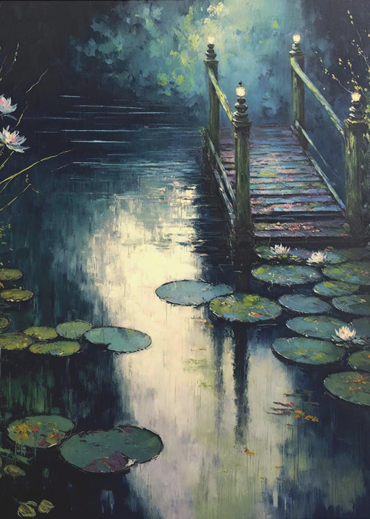 Dämmerungsbrücke | Poster