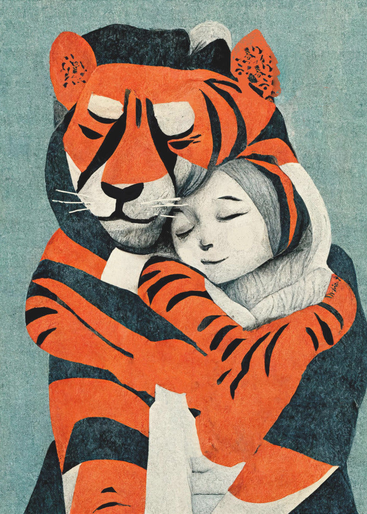 Tigerumarmung | Poster