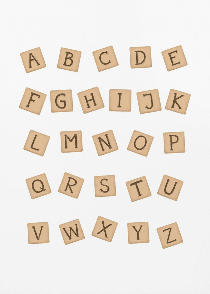 Träklossar ABC | Canvas