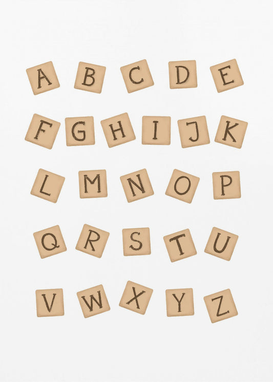 Holzbausteine ABC | Leinwand-Bilder