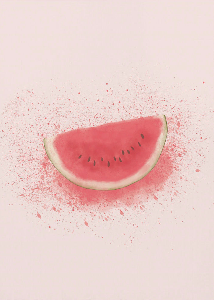 Wassermelonenspritzer | Poster - Kunstdruck