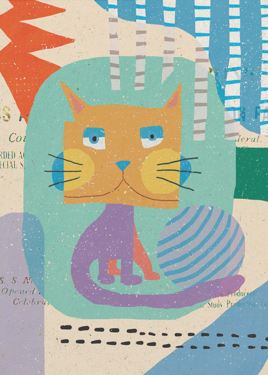 Fat Cheeks Cat | Poster