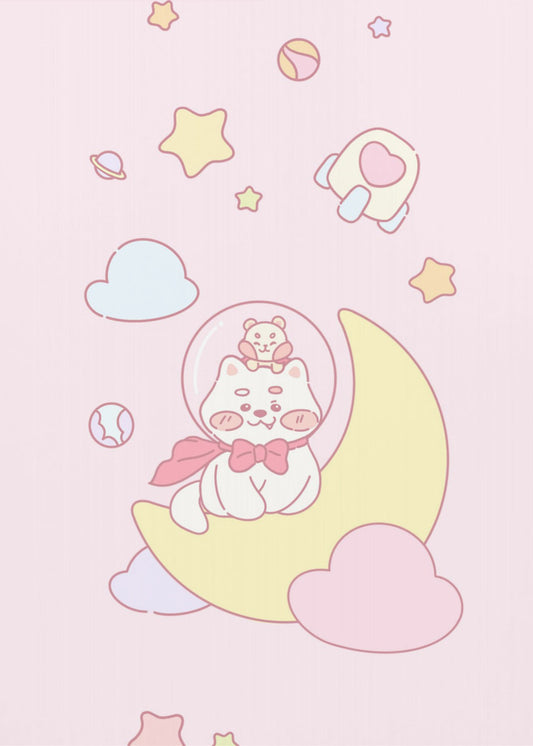 Dog and Hamster in space | Poster