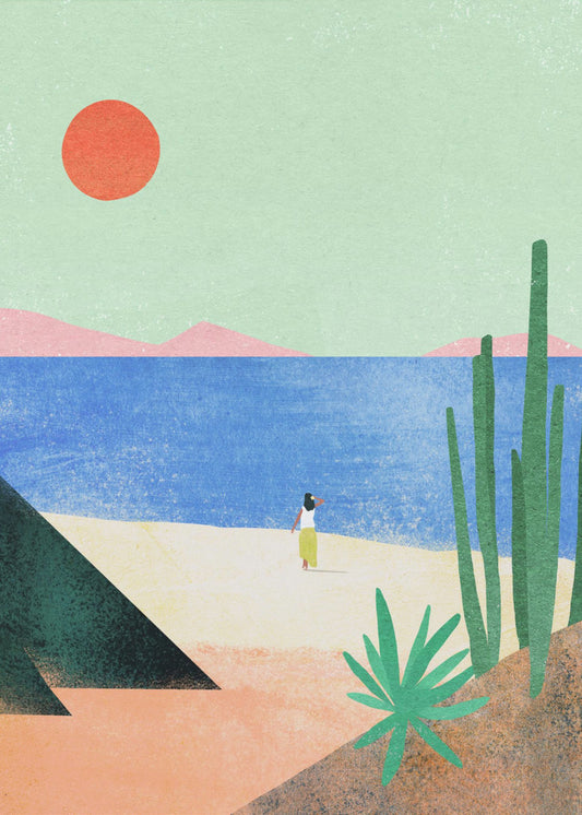 Chica de playa ii | Impresiones en Lienzo