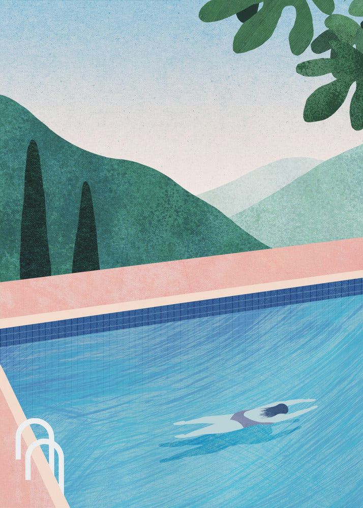 Schwimmbad ii | Leinwand-Bilder
