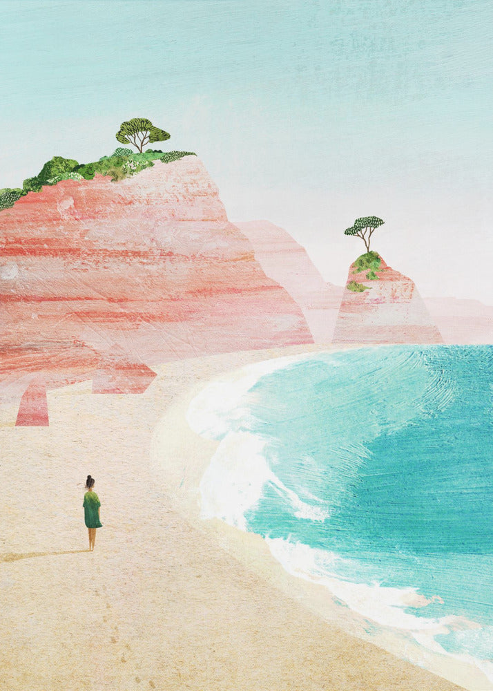 Strandmädchen iv | Leinwand-Bilder