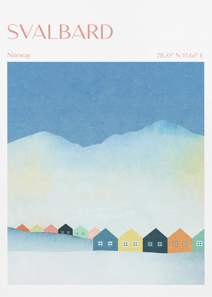 Huippuvuoret, Norja | Canvastaulut