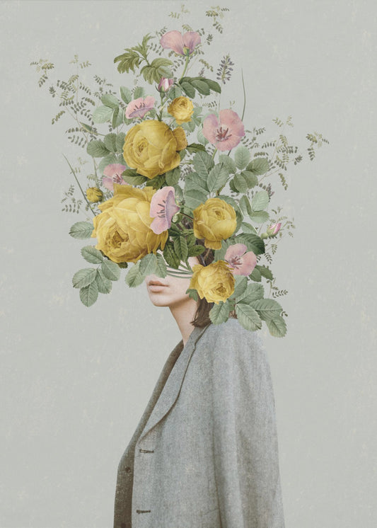 Keltainen kimppu | Canvastaulut