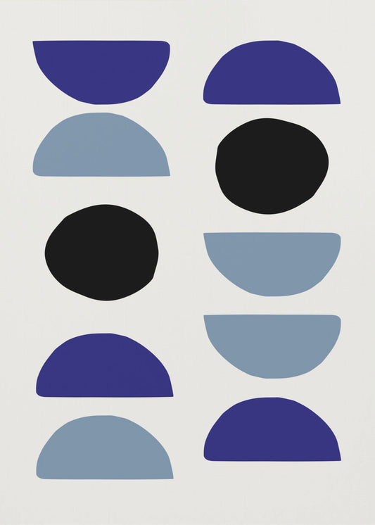 Blaue Formen 2 | Poster