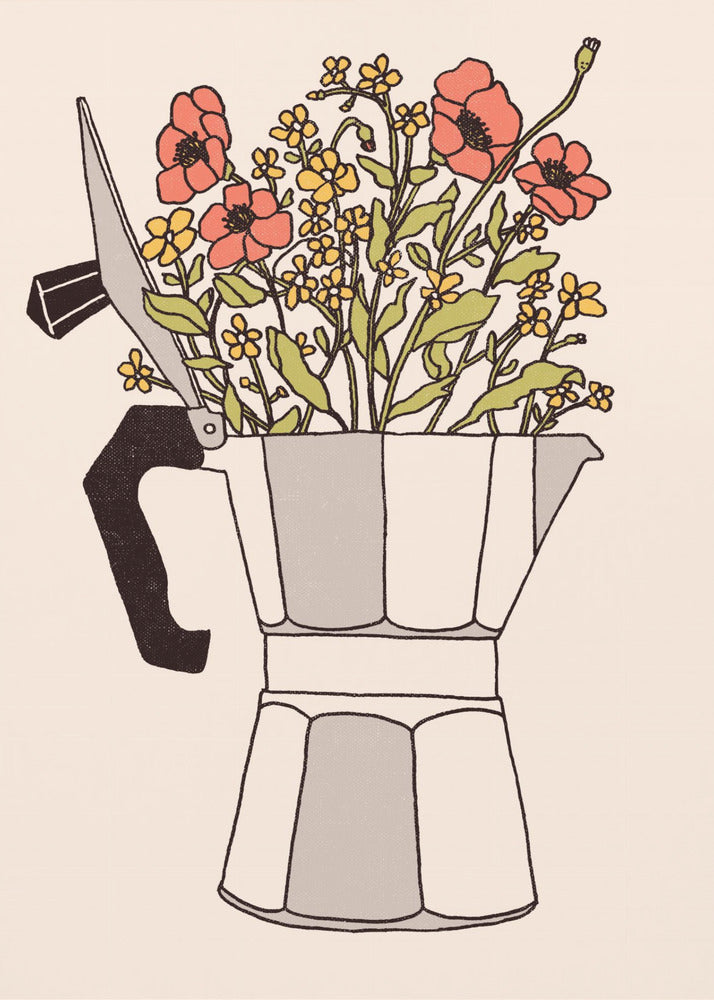 Moka Blomster | Lærredsbilleder