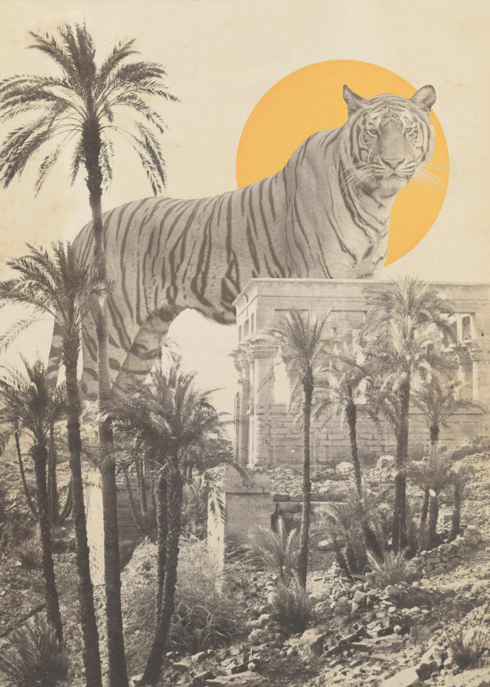 Riesentiger in Ruinen | Poster