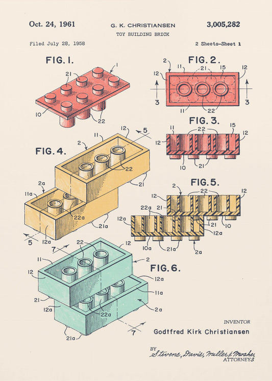 Lego-Farben | Leinwand-Bilder