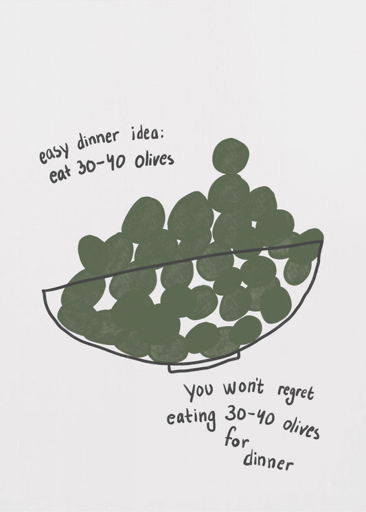 Oliven-Dinner-Delikat | Poster