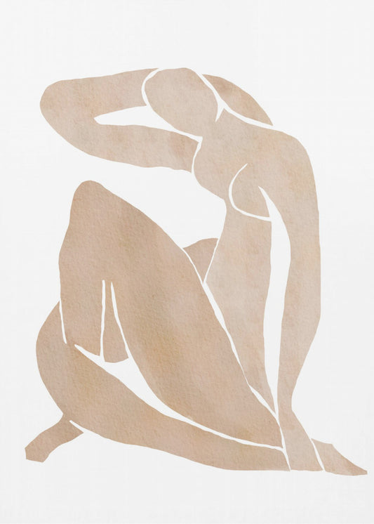 Naisten muotoinen abstrakti taide | Canvastaulut