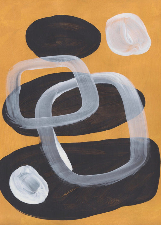 Senfgelb aus der Mitte des Jahrhunderts | Leinwand-Bilder